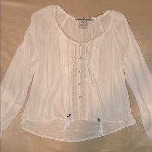 American Rag White Flowy Blouse
